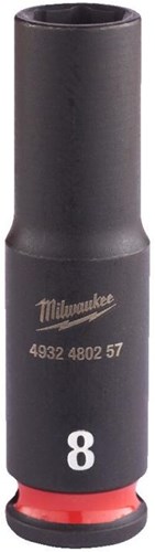Milwaukee Accessoires shockwave slagdop 1 4 diep 8mm | 1 stuk - 4932480257