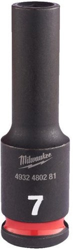 Milwaukee Accessoires shockwave slagdop 3 8 diep 7mm | 1 stuk - 4932480281
