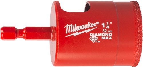 Milwaukee Accessoires Milwaukee boren | diamond max™ | 1 4 nat droog | 32 mm 1 4 hex - 4932498352