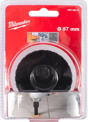Milwaukee Accessoires Milwaukee m14 diamant tegelboor | 57 mm - 4932498358