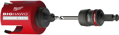 Milwaukee Accessoires Milwaukee quik-lok 11mm hex universele gatzaaghouder | 14-30 mm + 32-210 mm adapter - 4932500549
