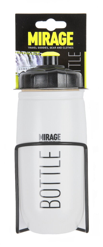 Mirage bidon 600ml Star-White met aluminium houder