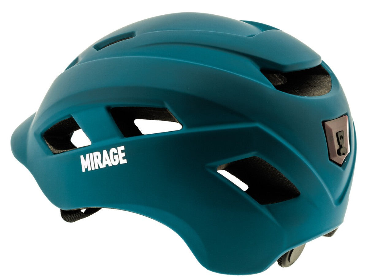 Buzaglo Mirage city e-bike helm 55-58cm, met fidlock, led, mat blauw