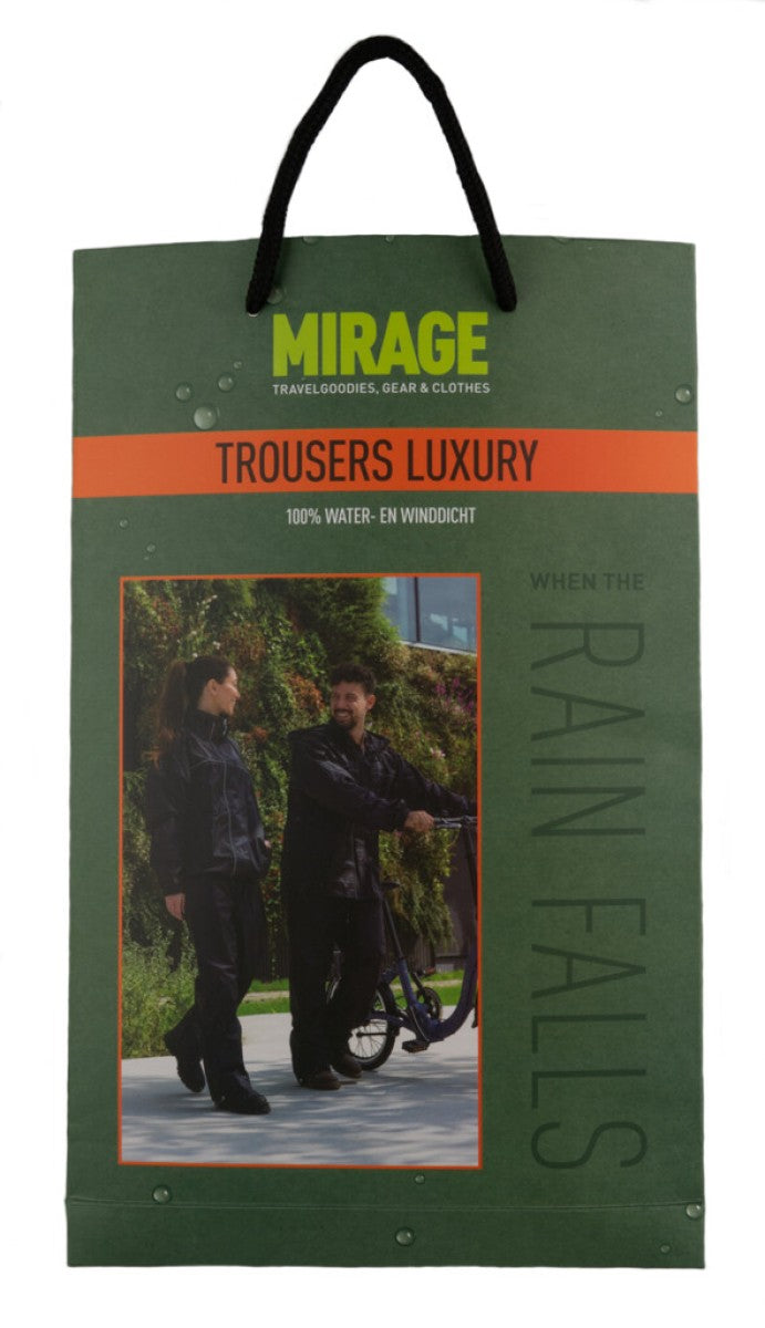 Regenbroek Mirage Luxury Zwart - Maat L