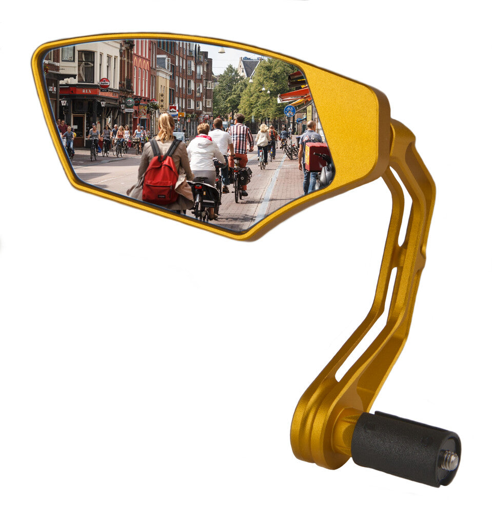 Mirage spiegel barend first class, dimmend glas, goud, links