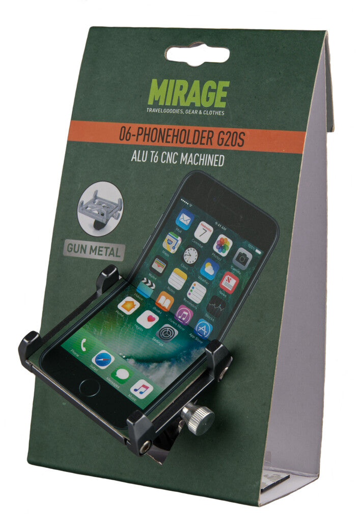 Telefoonhouder Mirage G20 aluminium - grijs
