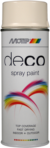 MOTIP deco lak | hoogglans | ral 9001 | 400ml - 01695