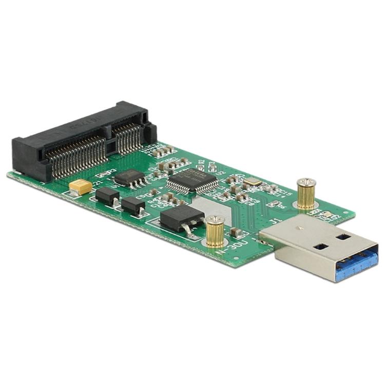 Converter USB 3.0 A Stekker > mSATA Delock