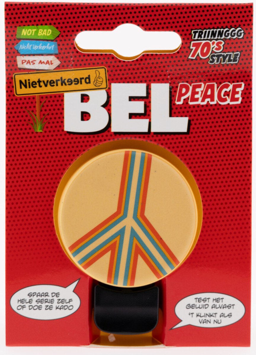 NietVerkeerd bel 70s 40mm peace