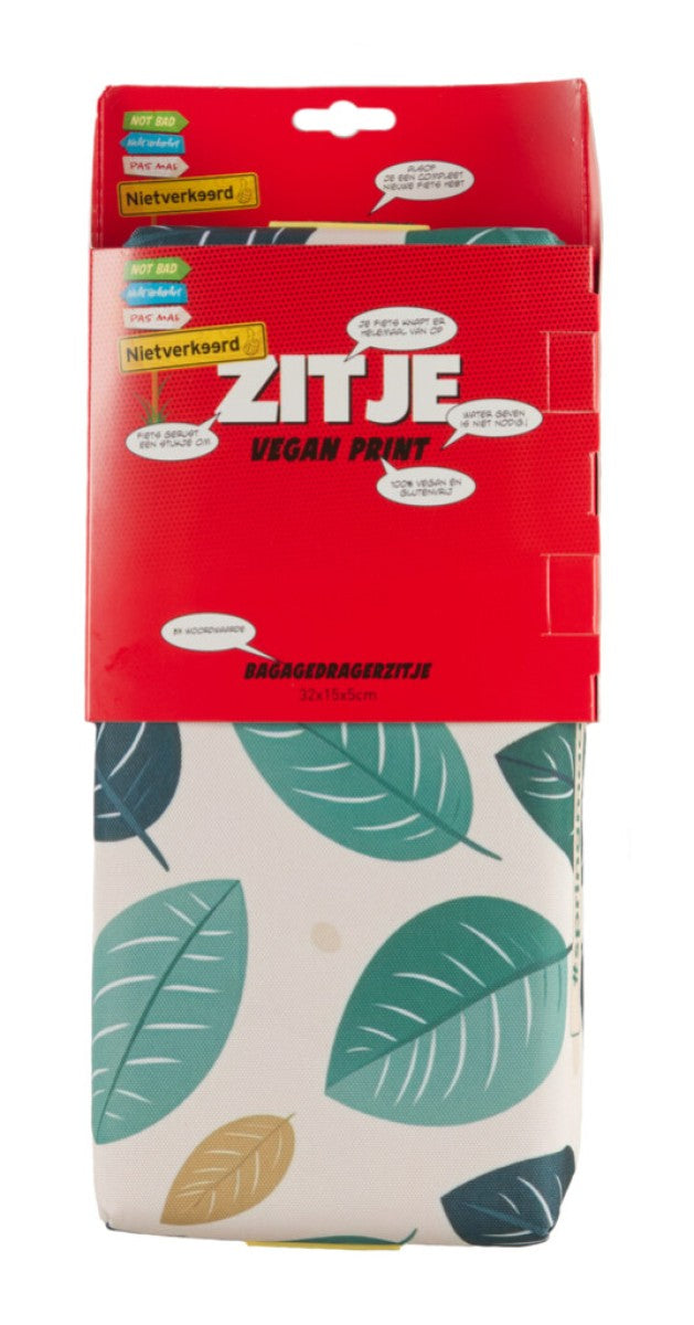 Newlooxs Nietverkeerd zitkussen voor bagagedrager vegan print