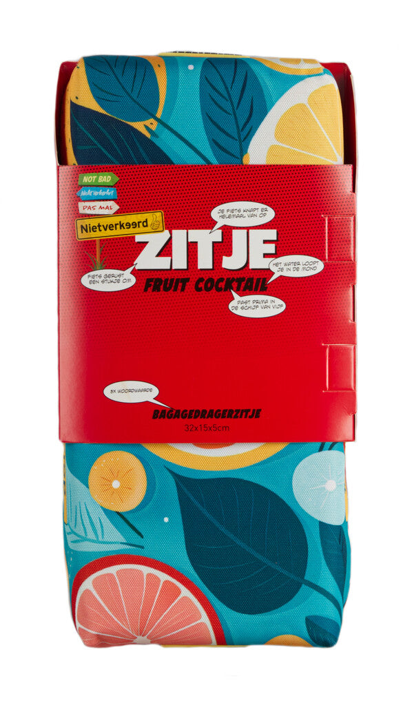 PexKids Nietverkeerd zitkussen voor bagagedrager fruit coctail