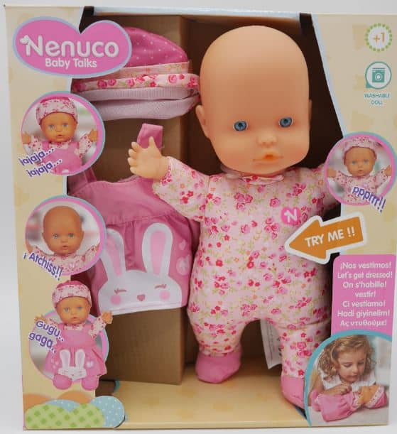 Famosa Nenuco - babypopje met geluidjes en kleertjes