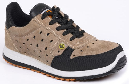 No Risk runner laag s1p esd beige zwart - maat 44 - 11.071.014.44