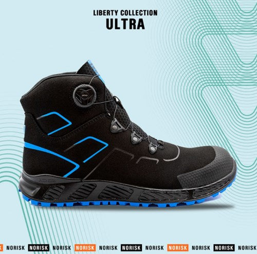 No Risk ultra 1047.41 atop metaalvrij s3 | zwart blauw | maat 42 - 5607421074426