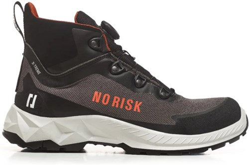 No Risk x-treme mid fls grey 1057.06 s3l | grijs zwart | maat 39 - 00.071.070.39