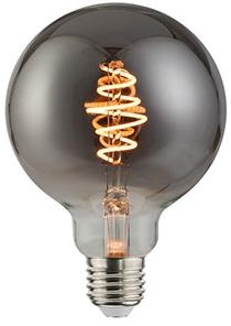 Enzo Nordlux led globe g95 e27 5-15w 1800k filament spiraal grey dimbaar - 2760110