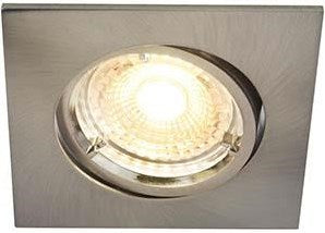Enzo Nordlux led inbouwspot carina vierkant nickel gu10 5w 3-pack dimbaar 2700k - 4801300