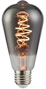 Enzo Nordlux led st64 e27 5-15w 1800k filament spiraal grey dimbaar - 2760085