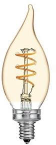 Enzo Nordlux led tipkaars e14 3-21w 2200k filament spiraal gold dimbaar - 2760020