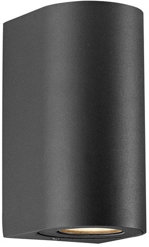 Enzo Nordlux wandlamp canto maxi2 rond 2x gu10 zwart ip44 - 4800952
