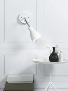 Enzo Nordlux wandlamp e14 cyclone wit met schakelaar - 4800442