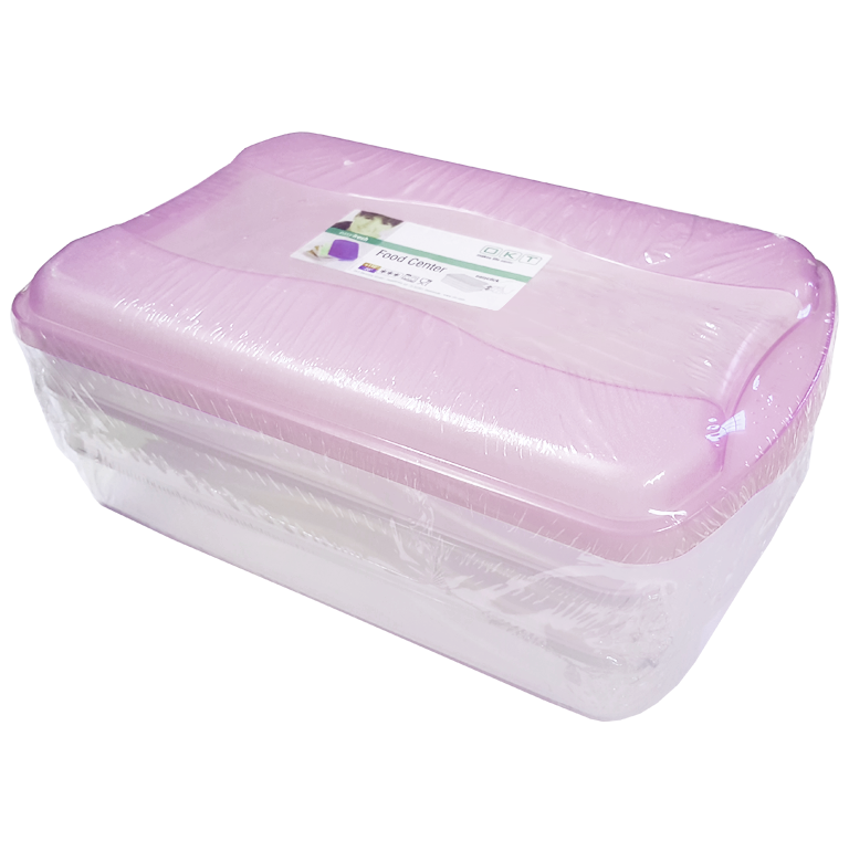 OKT Vershouddozen Easy Fresh Paars Met Deksel 3 stuks