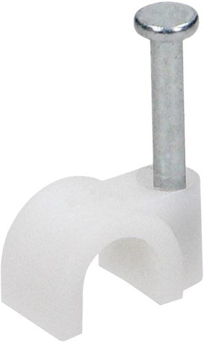 Enzo Orno kabelclip 5mm rond wit zak(25) - 4113201