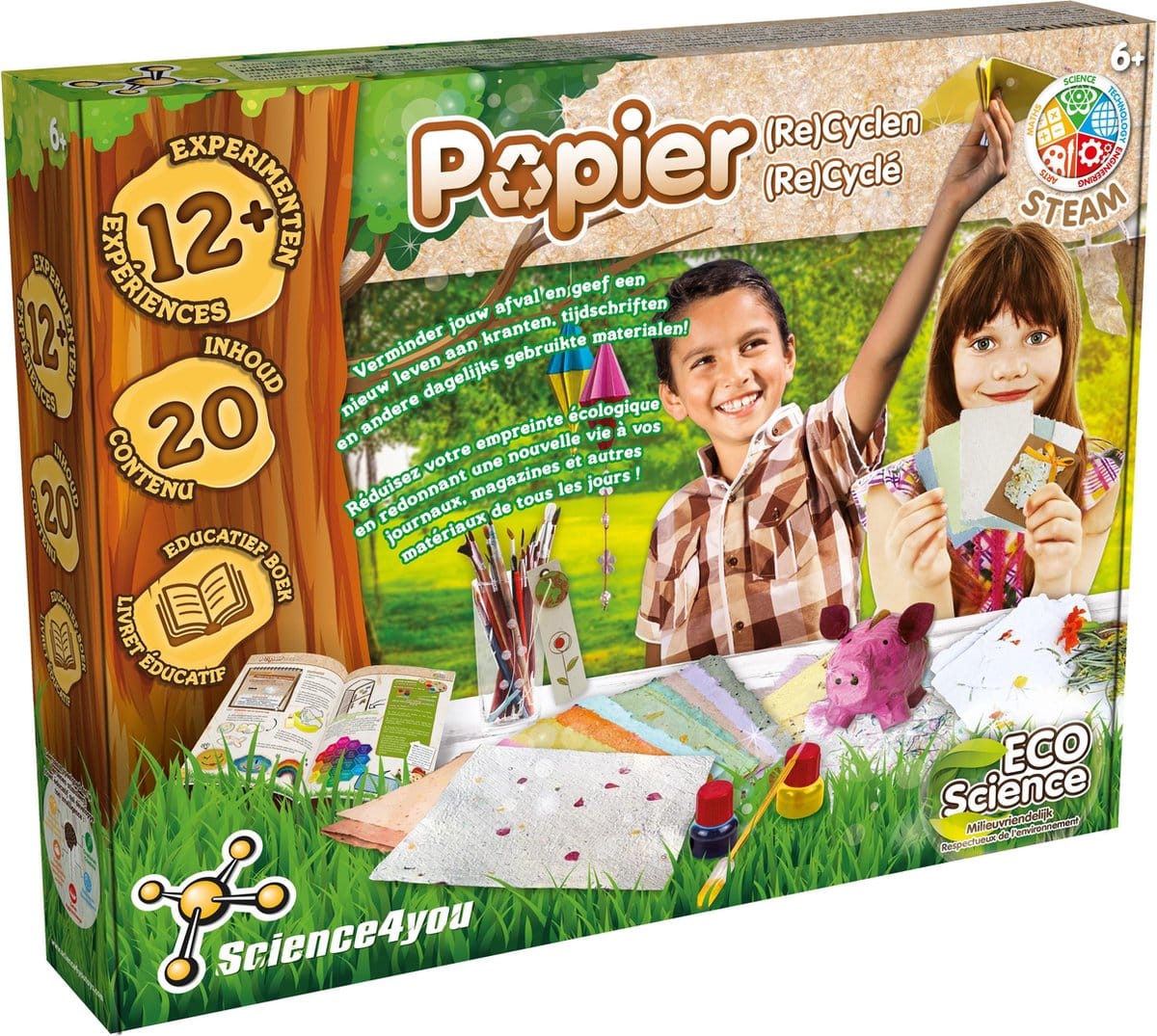 Oku Science4you - experimenteer set papier recyclen