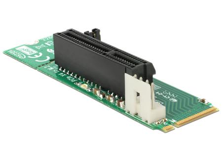 M.2 NGFF naar 4x PCI Express + 4-Polig Molex adapter