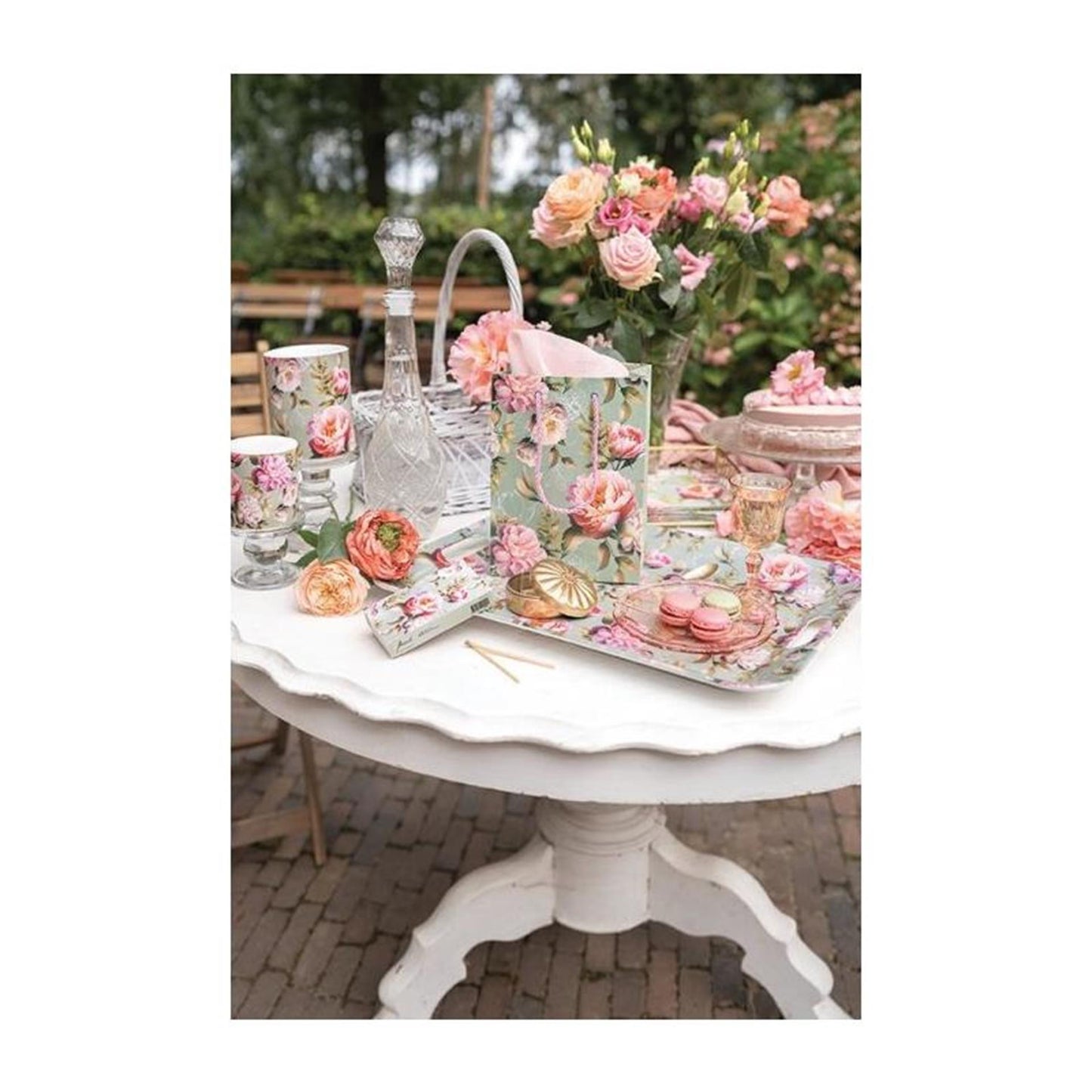 Ambiente kaars klein peonies composition