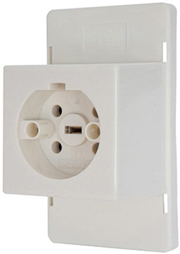 Enzo Perilex deksel met perilex stopcontact voor lasdoos creme power - 4047815