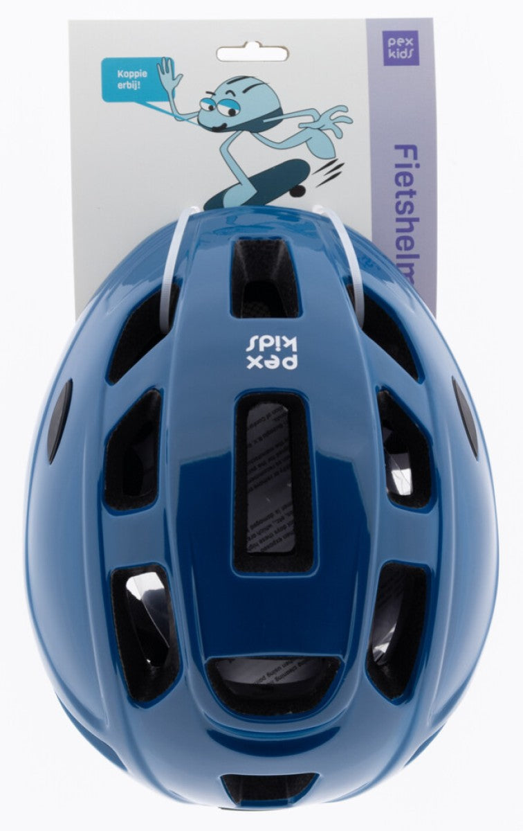 PexKids kinderhelm in-mold 48-52cm blauw