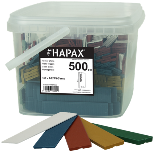 Pgb-Europe - hapax assortment platte wiggen 22x95 500st - hap051n00set02m