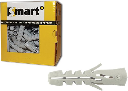 Pgb-Europe smart | nylon spreidplug zndr boord smart ø 8x40 | 100 st - sm000pn00080040e