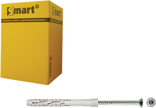 Pgb-Europe smart | raamplug +schroef vzk tx ø 10x120 nzn | 50 st - sm0rptn011001203