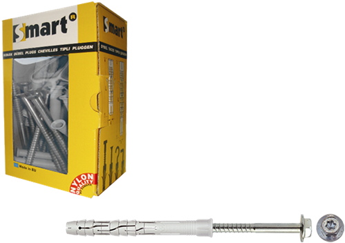 Pgb-Europe smart | raamplug +zeskantschroef ø 10x200 nzn | 25 st sm0rpfn01100200e