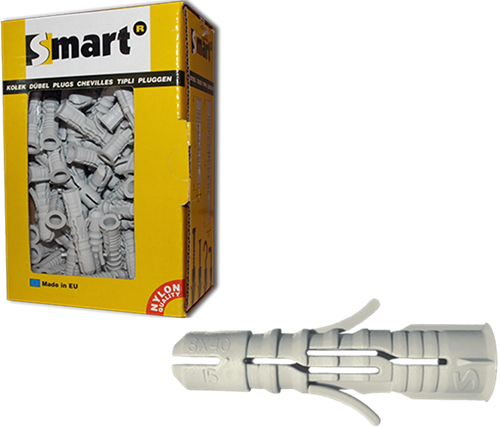 Pgb-Europe smart | sterke nylon multif. plug ø 8x40 | 100 st sm00bpn00080040e