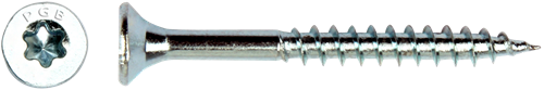 Pgb-Europe Pgb-fasteners spaanplaatschroef vzk-t deeldraad snijpunt verzonken kop ø4,0x45 zn tx20 | 200 st | pgwvtg001004000453