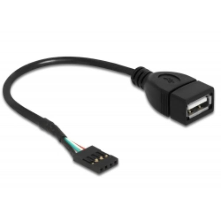 Pin header naar USB A kabel