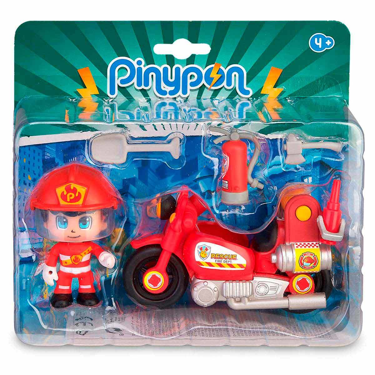 Famosa Pinypon - brandweermotor met brandweerman