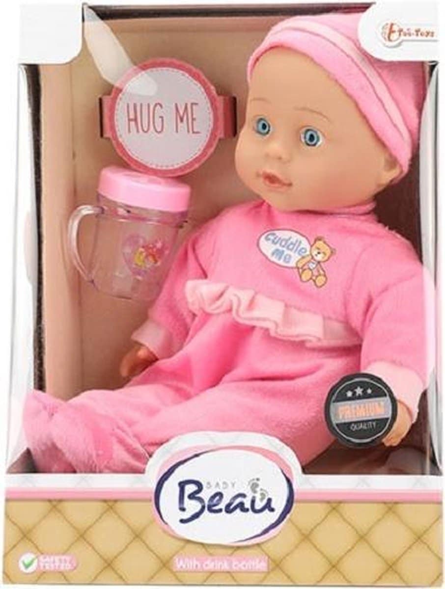 Toi-Toys Baby beau baby pop met drinkflesje