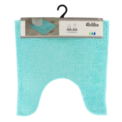 WC mat aqua polyester 45 x 50 cm | 6 stuks
