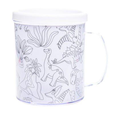Duckiez Kleur je eigen beker dinos 250 ml | 36 stuks