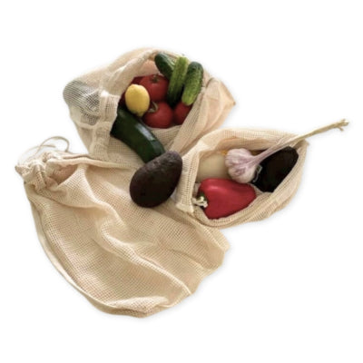 Vicbag Herbruikbare groente- fruitzak katoen 45 x 35 cm | 100 stuks