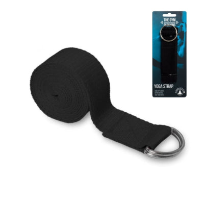 The Gym Sessions yoga riem zwart 175 cm | 24 stuks