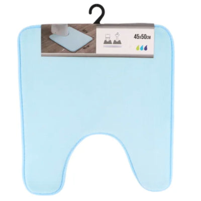 WC mat lichtblauw microfiber 45 x 50 cm | 16 stuks