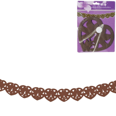 Slinger Love Dove papier bruin 4 m | 24 stuks