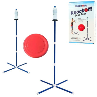 Giggle N Go knock off frisbee spel 129 cm | 10 stuks