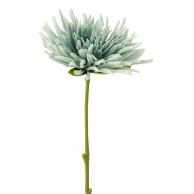 J-Line kunstbloem chrysant lichtblauw 40 cm | 24 stuks