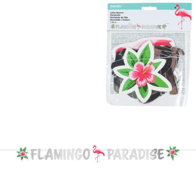 Amscan Partykette flamingo paradise papier 135 x 15 cm | 30 stuks